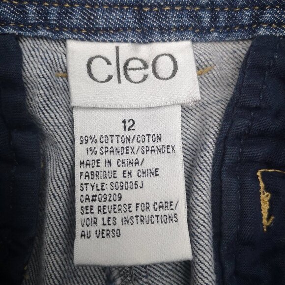 Cleo Ladies Size 12 Straight Leg Medium Wash Blue Jeans - Picture 3 of 13